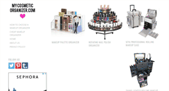 Desktop Screenshot of mycosmeticorganizer.com